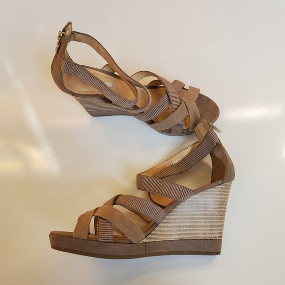 Geox Respira platform wedge sandal tan 37 - Picture 3 of 7